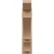 Ekena Millwork 6-in W x 24-in D x 28-in H Balboa Slat Rough Cedar Woodgrain TimberThane Outlooker, Primed Tan OUTUR060X24X28BOA24RCPR - alternate 4